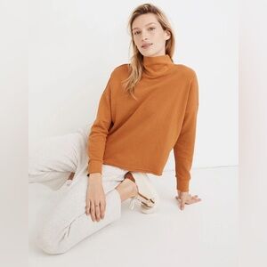 Madewell Hemp-Cotton Mockneck Sweatshirt